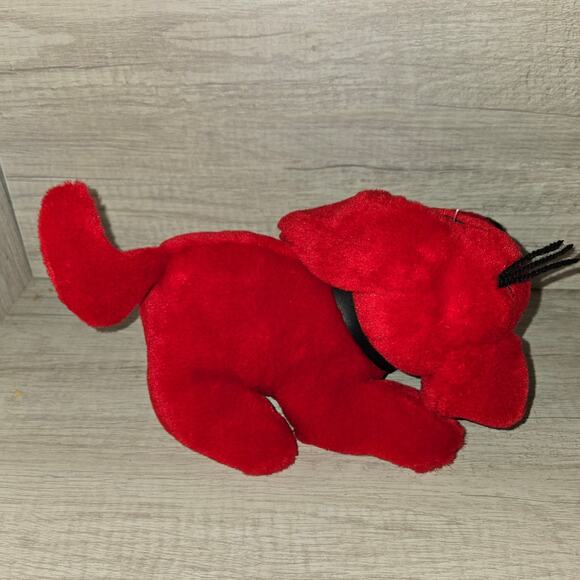 Vintage CLIFFORD THE BIG RED DOG 8"  Scholastic Side Kicks Plush 1997 - Picture 5 of 11